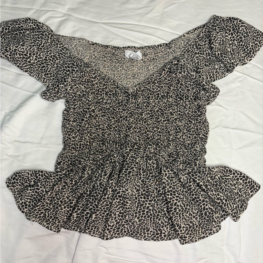Leopard Print Women's Top
